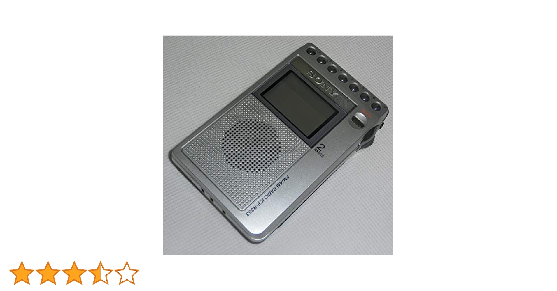ラジオ　SONY FM/AM　PLLシンセサイザーラジオICF-R353 Amazon.co.jp: SONY FM/AM ポケッタブルラジオ R353 ICF-R353